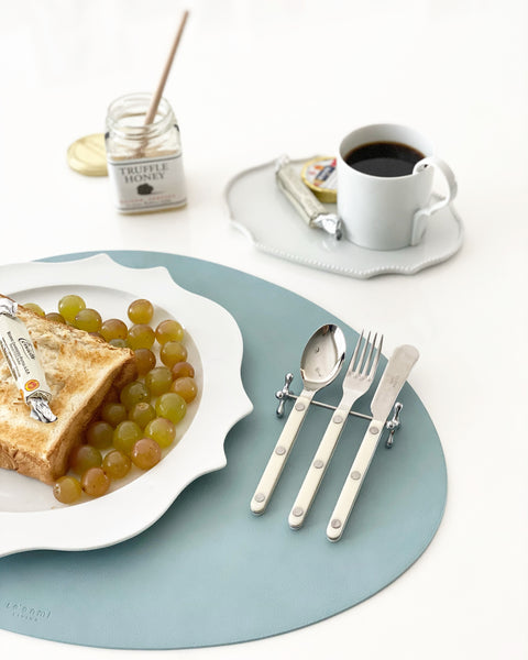 Silver long Cutlery rest